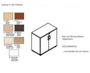 3.0.2 Sideboard 80 cm x 77 cm Melamin Korpusfarben