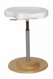 Pendelhocker wei� Kunstleder Sattelsitz Hocker Berlin St�hle