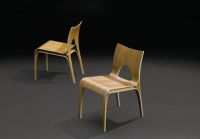 Stuhl St�hle Holzstuhl - Vierfu� elegant - Furnier:Birke, Walnus