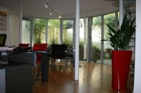 Chefzimmer Referenz D�sseldorf - Schwarzglas + Ahorn