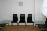 Wartezimmer / Wartebereich Referenz K�ln - schwarz / Glas