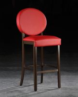 Designer Barhocker Barstuhl gepolstert rot R�ckenlehne