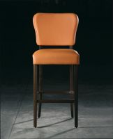 Stuhl Hocker oranger Barhocker vollgepolstert orange