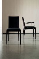 Schwarzer Designerstuhl St�hle design gepolstert