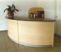 Nr998 Tresen Hoteltheken Empfangstheken Designtheken Glas