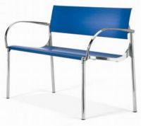 C2708 Bank mit Armlehnen - blau