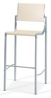 C2760 Barhocker mit R�ckenlehne, ohne Armlehnen - Kernleder