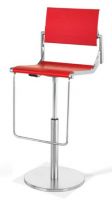 C2752 Barhocker mit Drehmechanismus, ohne Armlehnen - rot