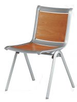 C2610 Stuhl St�hle mit Holz-Sitz + Lehne