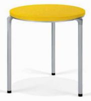P5100 Stapelbarer Tisch - Tischplatte rund - EVA - gelb