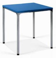 P5710 Stapelbarer Tisch - Tischplatte rund - EVA - blau