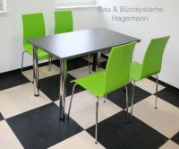 N 12b moderner bunter Stuhl Chrombeine Holz gr�n