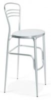 C6213 Aluminium Barhocker mit Sitz aus Stahlnetz alu