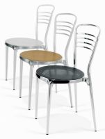 C6013 Aluminium Stuhl mit Sitz aus Stahlnetz alu