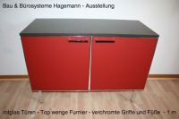 Nr. 13 Sideboard Rotglas Wenge chrom