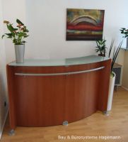 Nr51 Theke Empfangstheke mit Rehling kirsche