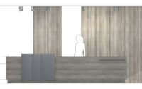 Nr58 Theke Empfangstheke holz basaltgrau
