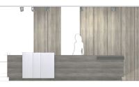 Nr57 Theke Empfangstheke holz weiss