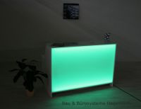 LED Theke 5 Ladentheke Empfangstheke mit Beleuchtung gr�n