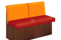 5 Sitzbank Sitzb�nke Bank B�nke orange rot verschiedene Farben