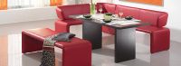 22 Sitzbank Sitzb�nke Bank B�nke rot Leder