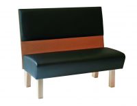27 Sitzbank Sitzb�nke Bank B�nke schwarz Leder Holz