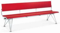 43 Sitzbank Sitzb�nke Bank B�nke Metall rot silber