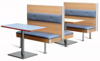 52 Sitzbank Sitzb�nke Bank B�nke holz blau silber