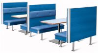 53 Sitzbank Sitzb�nke Bank B�nke blau silber