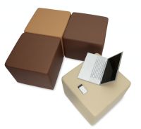 64 Sitzbank Sitzb�nke Bank B�nke Sitzhocker leder braun