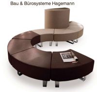 63 Sitzbank Sitzb�nke Bank B�nke rund hellbraun dunkelbraun