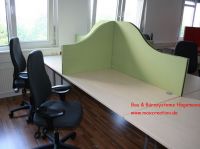 34 Callcenterm�bel Trennw�nde Auftischelemente gr�n