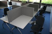 30 Callcenterm�bel Trennw�nde Auftischelemente grau