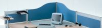 38 Callcenterm�bel Trennw�nde Auftischelemente blau