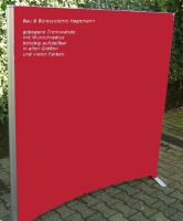 42 Callcenterm�bel Trennw�nde Bogenstellwand rot