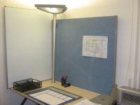 10 Callcenterm�bel Trennw�nde Auftischelemente blau