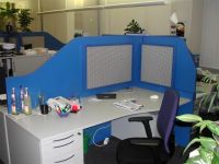 25 Callcenterm�bel Trennw�nde Stellwand blau