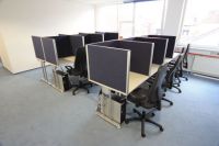 46 Callcenterm�bel Trennw�nde Auftischelement grau