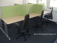6 Callcenterm�bel Trennw�nde Auftischelemente hellgr�n