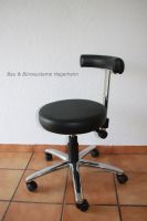 2 Rollhocker, Laborhocker, Hocker, Lehne, Praxism�bel schwarz
