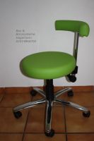 3 Rollhocker, Laborhocker, Hocker, Lehne, limette, gr�n, apfel