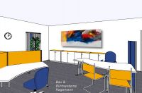 Nr397 gro�e gemalte Bilder f�r Kantinen Firmen B�ros Theken