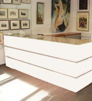 Galerie Theke Galerietheke Calvados Tresen weiss Sideboard