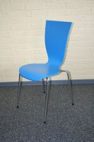 Ausstellung 7 Stuhl blau Tower Kantinenst�hle Esszimmerst�hle