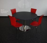 Ausstellung 5 Stuhl rot Tower Kantinenst�hle Esszimmerst�hle