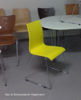 Bella Stuhl zitronengelb chrom ab Lager Pausenraumst�hle gelb