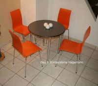 Bella Stuhl orange chrom ab Lager Pausenraumst�hle mandarin