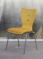 3A Stabile bunte St�hle Stuhl gelb ohne Armlehnen Sitzpolster