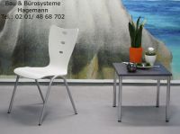 8A stabile bunte stapelbare wei�e St�hle Stuhl weiss robust
