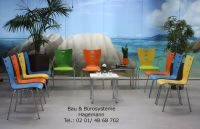 10A stabile blaue stapelbare St�hle Stuhl Wartezimmerst�hle